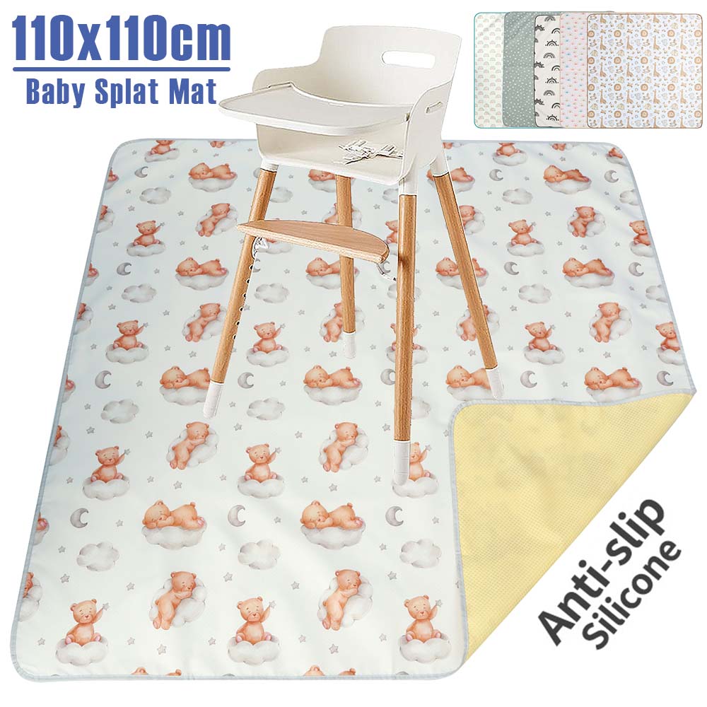 Highchair Splash Mat - Tikar kursi tinggi Anti licin untuk