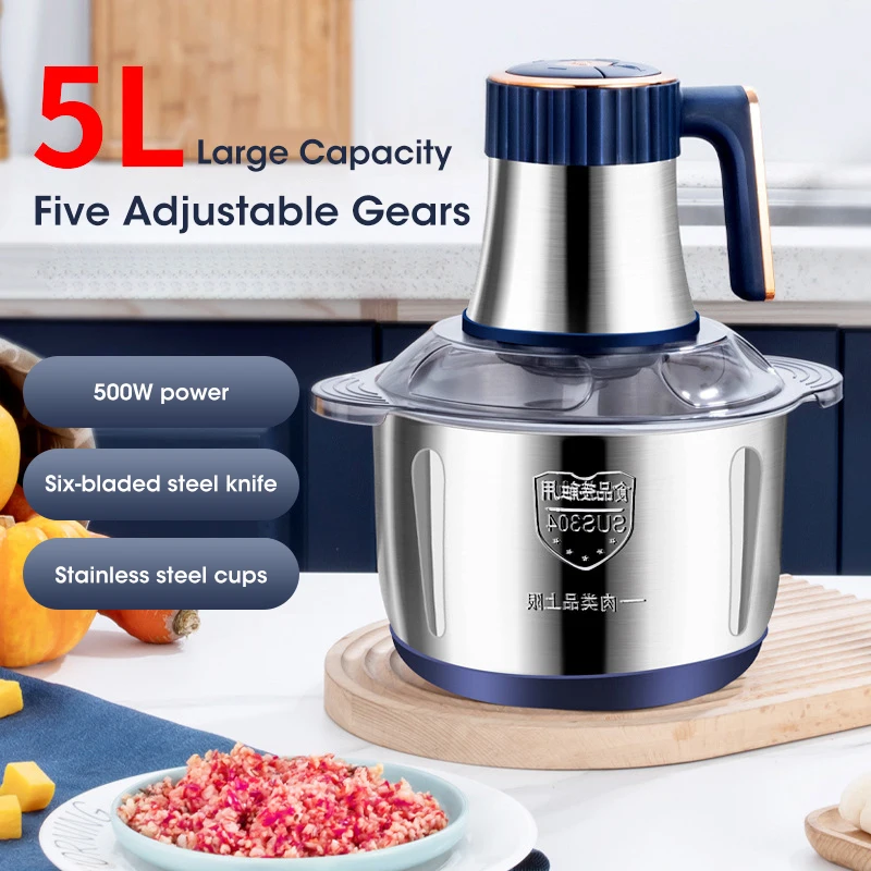 Baby Food With Meat - Penggiling Daging Elektrik 5L 304 Penghancur
