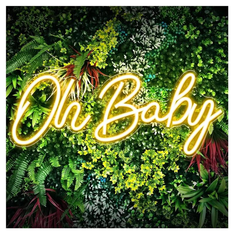 Baby Food Restaurant - Oh Baby Neon Sign untuk Dekorasi