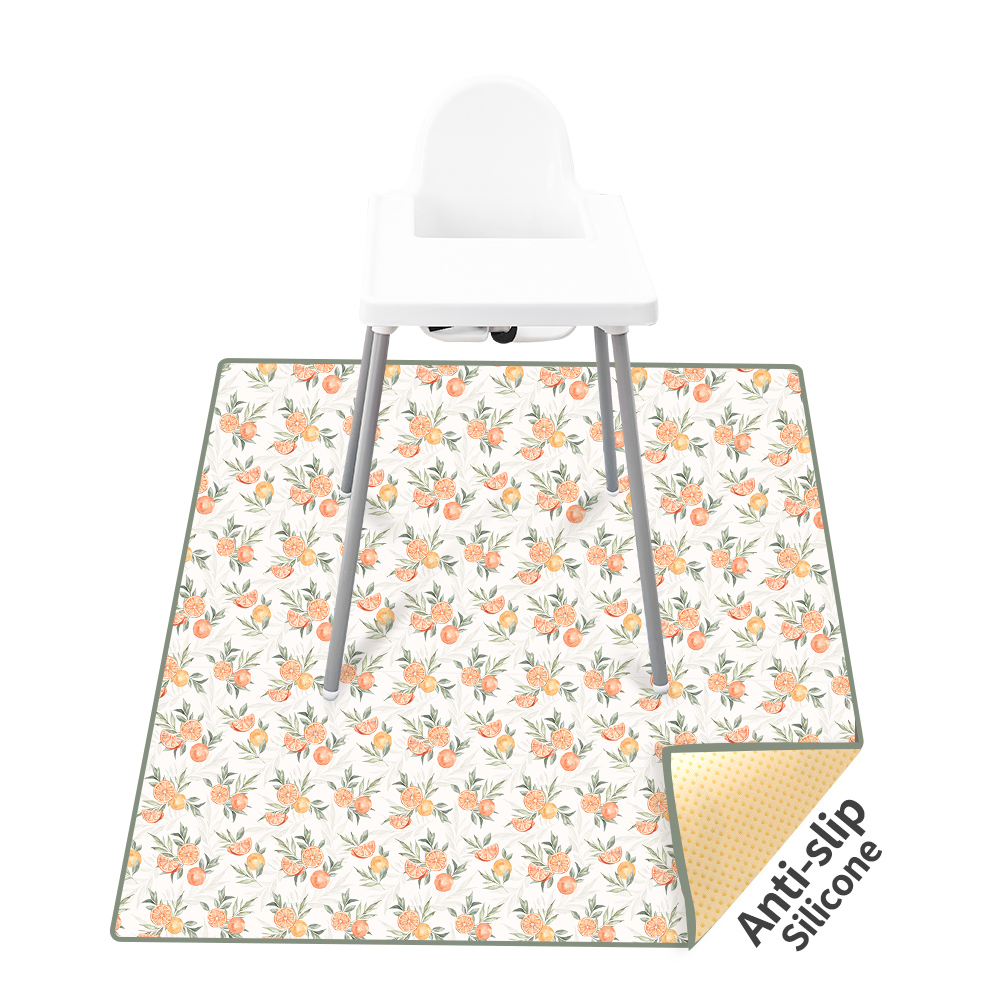 Highchair Splash Mat - HappyFlute karpet bayi desain antiselip matras