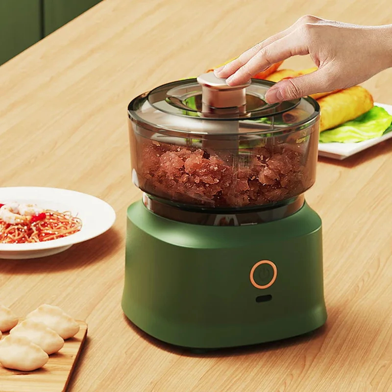Baby Food With Meat - Penggiling Daging Mini Elektrik Penghancur Bawang