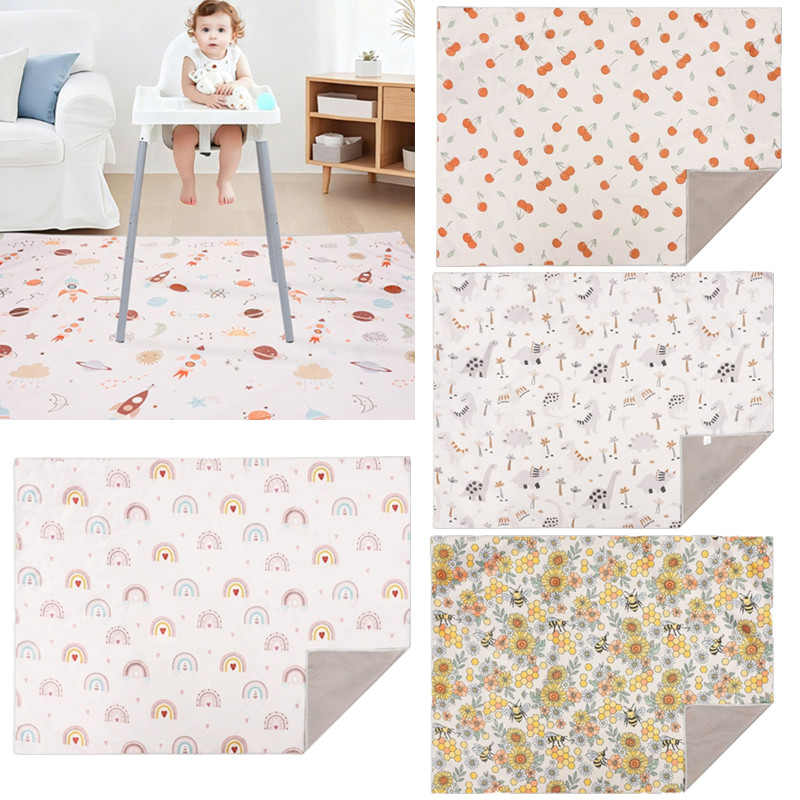 Highchair Splash Mat - Alas Kursi Tinggi Bayi Kartun Alas