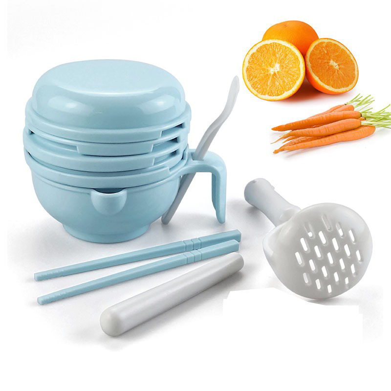 Baby Food Grinding Bowl - Mangkuk penggiling makanan bayi, set alat