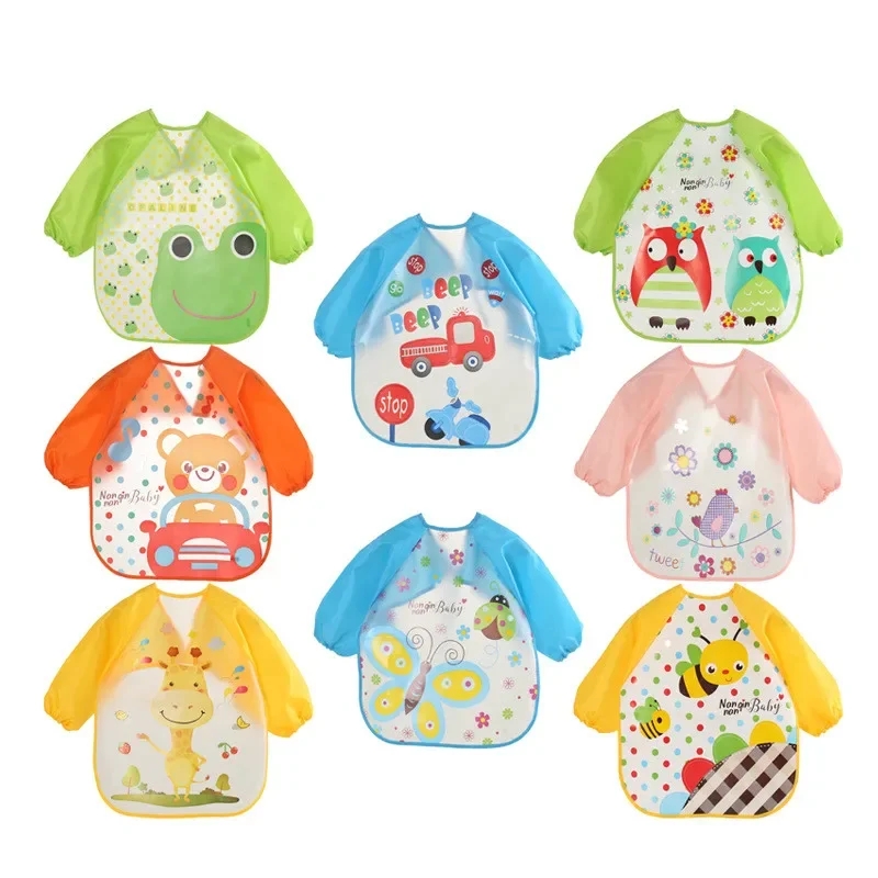 Baby Food Set - Celemek lengan panjang bayi, pakaian syal