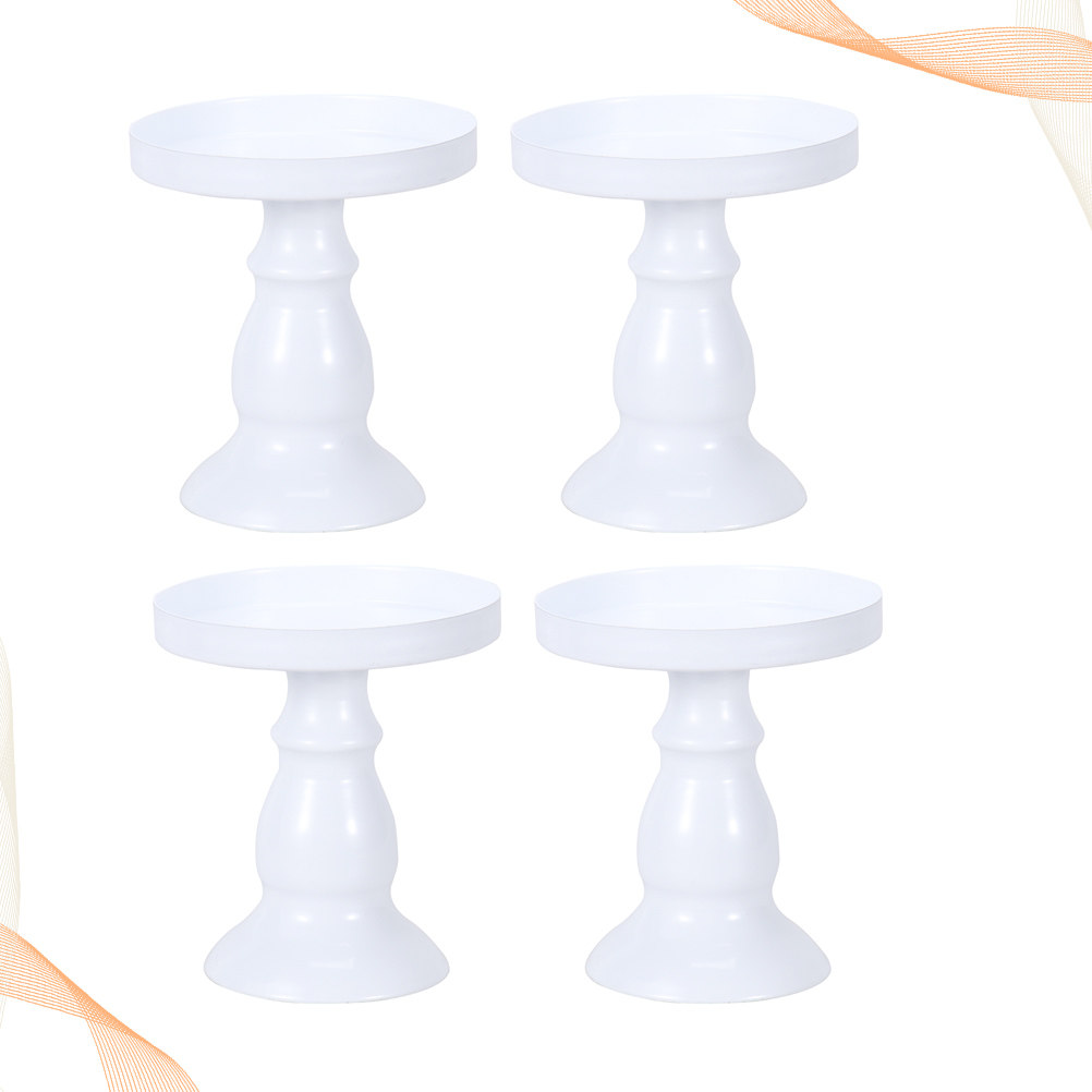 Baby Food Restaurant - 4Pcs Stand Kue Logam Kokoh, Bahan