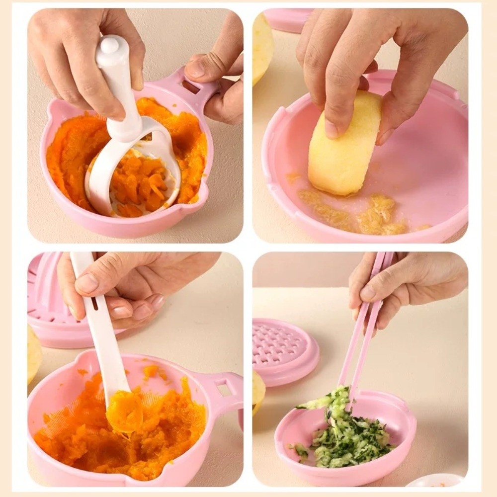 Baby Food Grinding Bowl - Mangkuk Penggiling Makanan Bayi Warna Solid