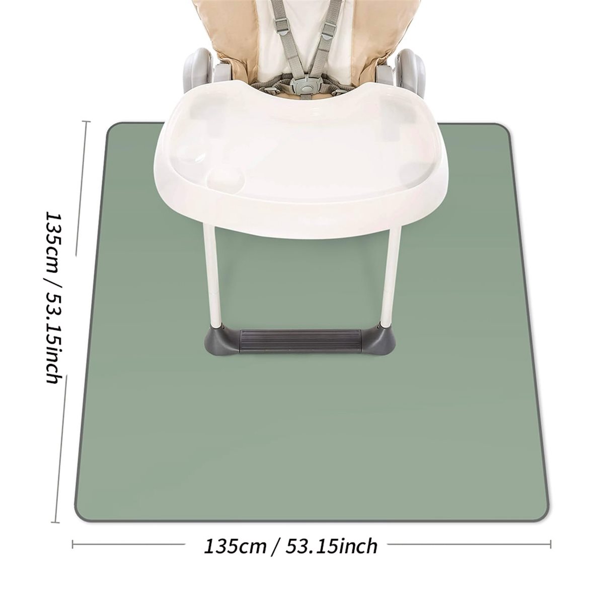 Highchair Splash Mat - FUA@ Baby Splat Mat untuk di