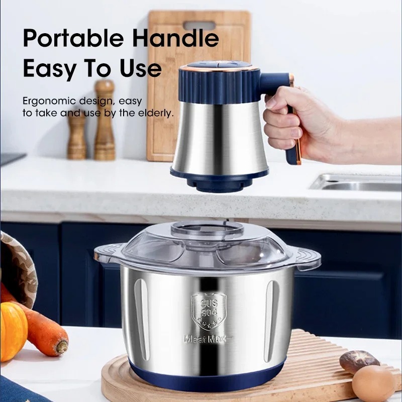 Baby Food With Meat - Penggiling Daging Elektrik 5L Kapasitas Besar