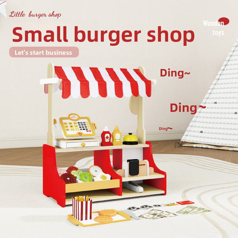Baby Food Restaurant - Mainan Anak-anak Puzzle Kayu Set Toko