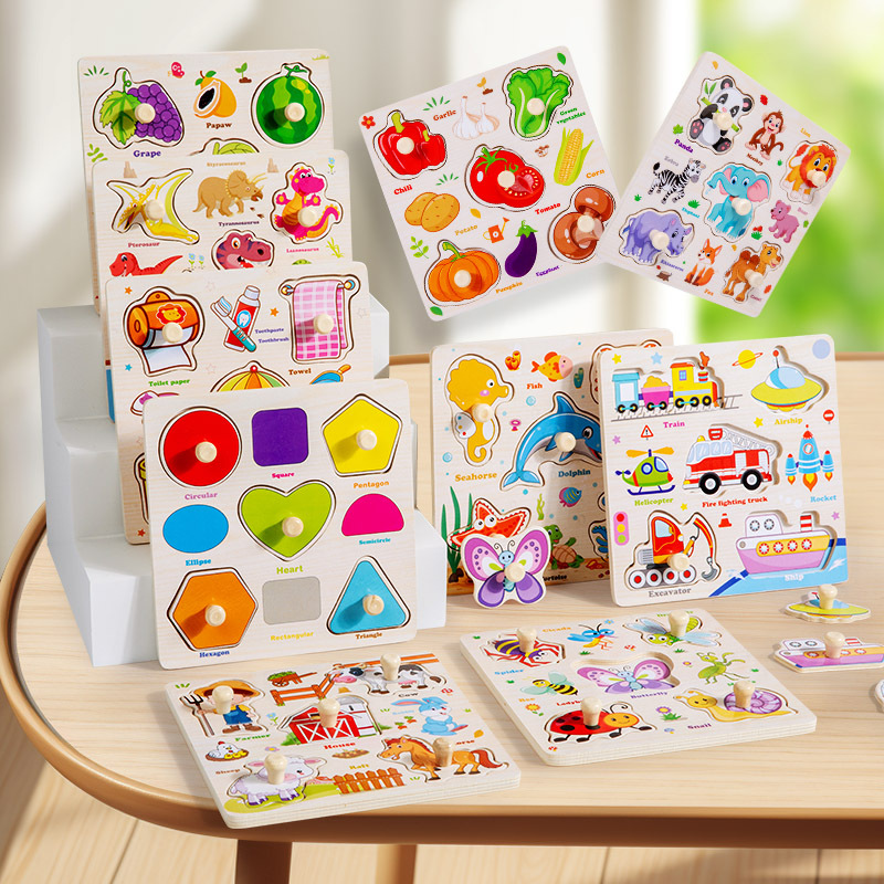 Mainan Puzzle Kayu Montessori  - Baby Food Eat ulasan dan harga