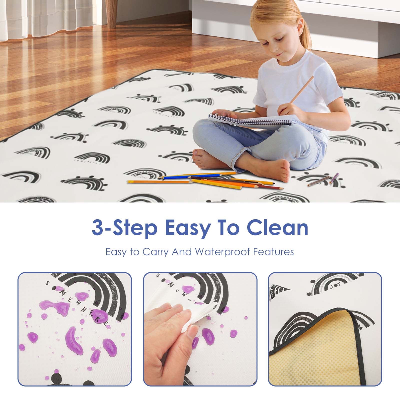 Tikar kursi tinggi Anti licin  - Highchair Splash Mat ulasan dan harga