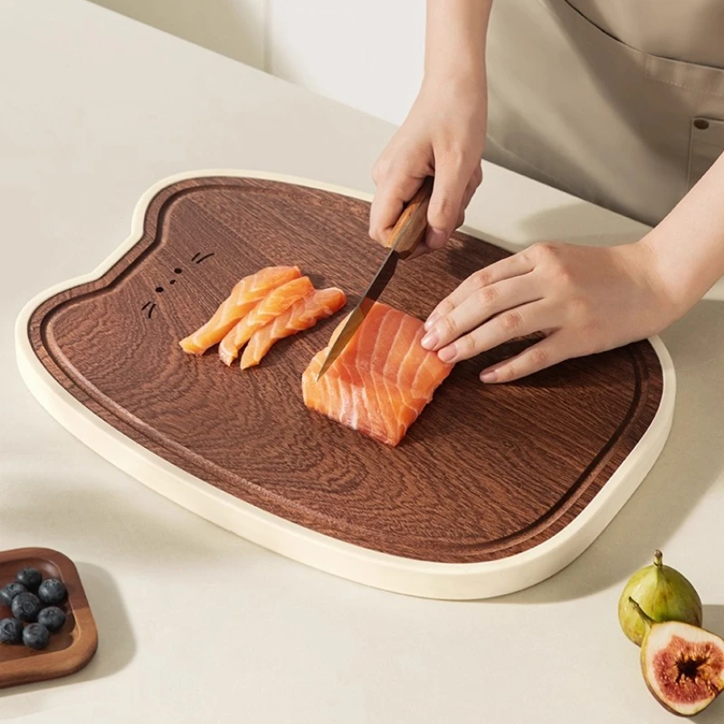 Papan Pemotong Kayu Ebony Anti - Baby Food Vegetable ulasan dan harga