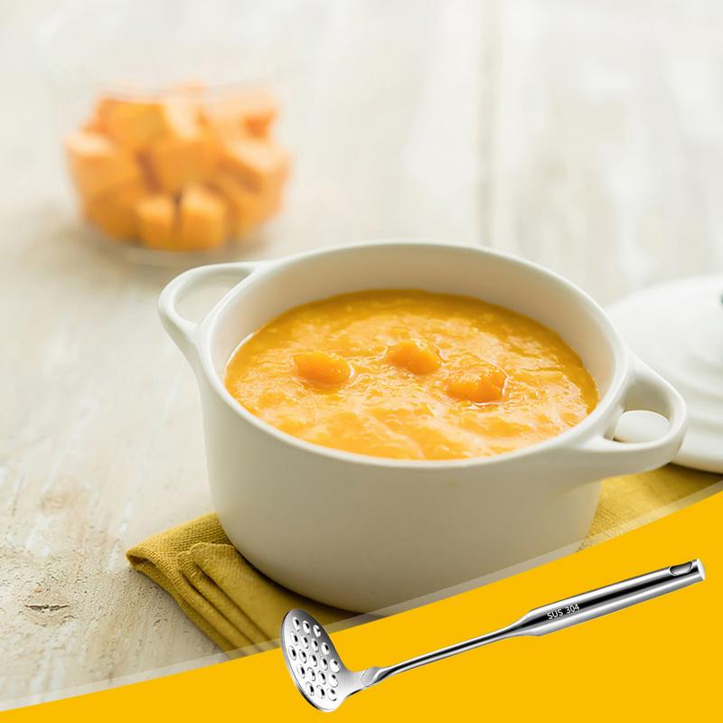 Penghancur Kentang Baja Tahan  - Baby Food With Meat ulasan dan harga