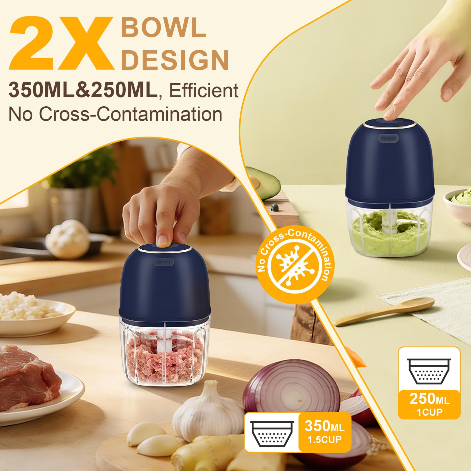 Penggiling Bawang Putih Elektr - Baby Food With Meat ulasan dan harga