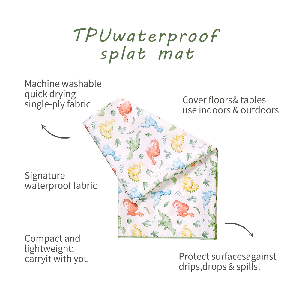 Elinfant 1 buah tikar Spat kur - Highchair Splash Mat ulasan dan harga