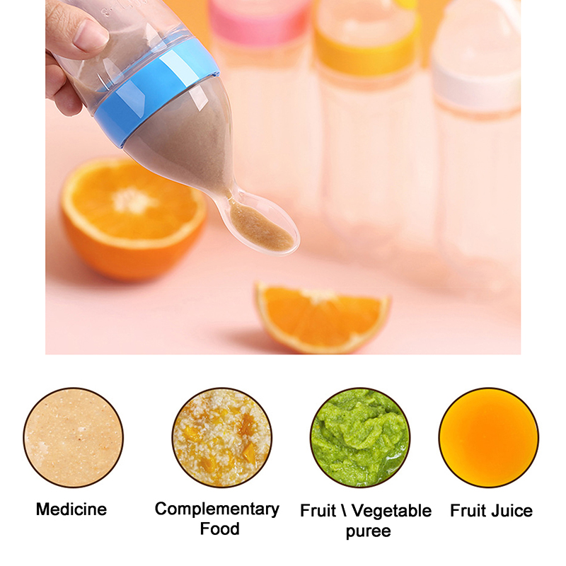 Meremas botol makan silikon la - Baby Food Category ulasan dan harga