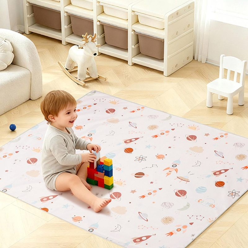 Alas Kursi Tinggi Bayi Kartun  - Highchair Splash Mat ulasan dan harga