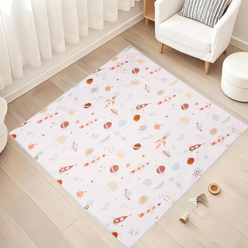 Alas Kursi Tinggi Bayi Kartun  - Highchair Splash Mat ulasan dan harga