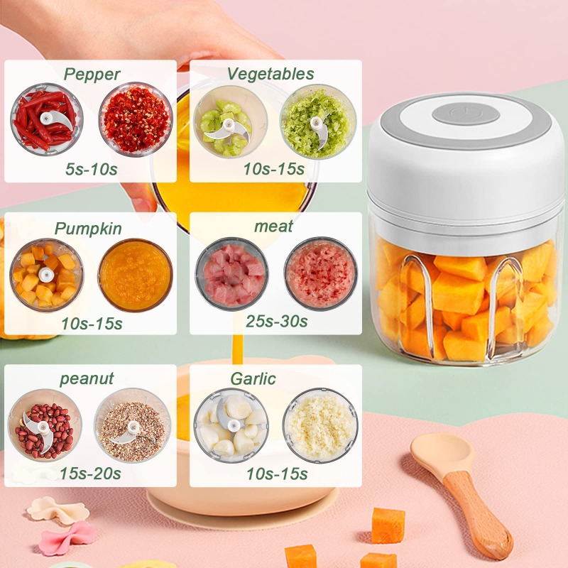 Penggiling Bawang Putih Elektr - Baby Food With Meat ulasan dan harga