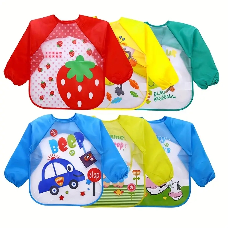 Celemek lengan panjang bayi, p - Baby Food Set ulasan dan harga