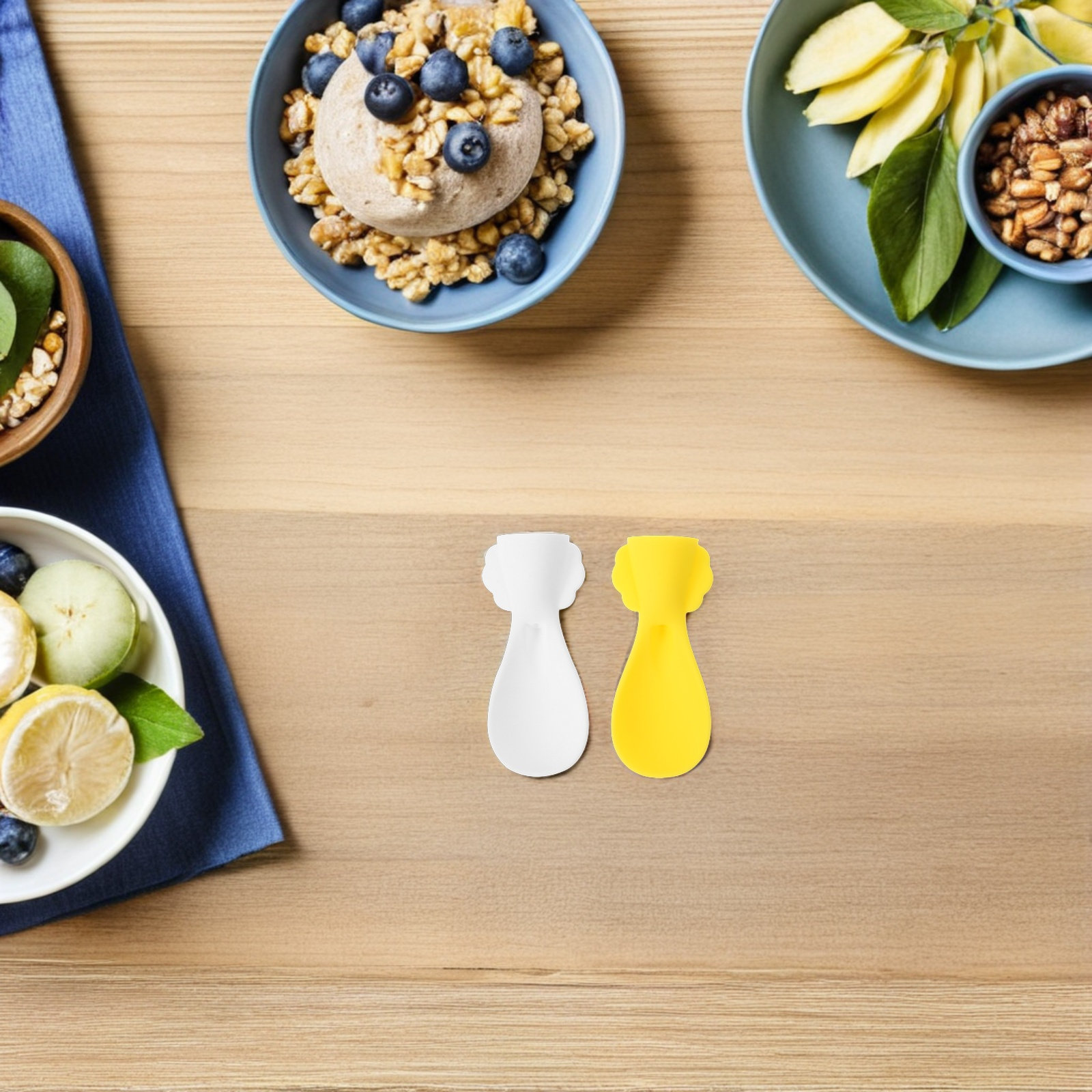 4 Buah Sendok Makan Bayi Silik - Baby Food Pouches ulasan dan harga