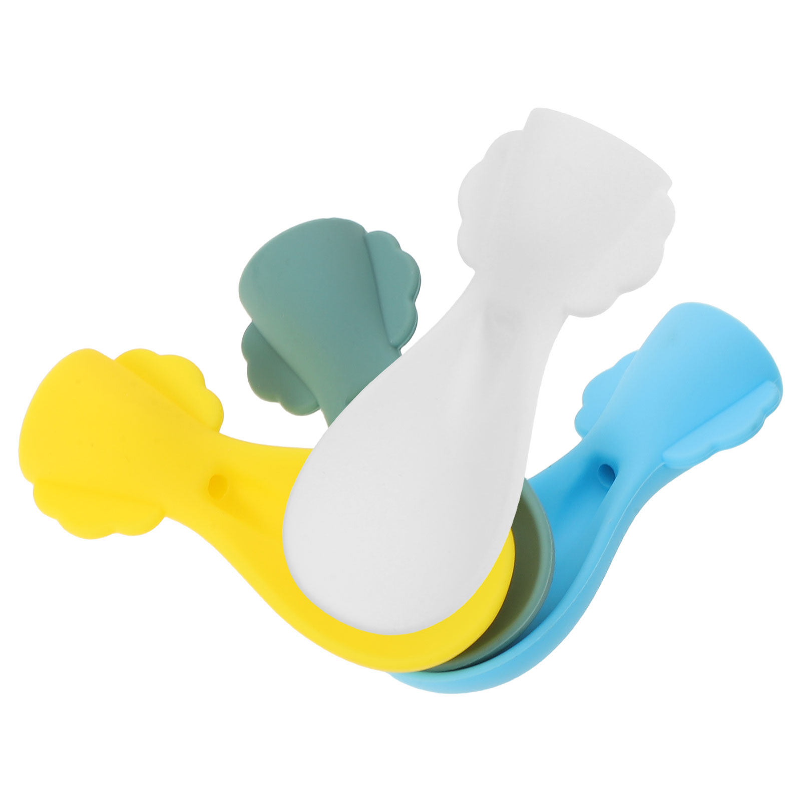 4 Buah Sendok Makan Bayi Silik - Baby Food Pouches ulasan dan harga