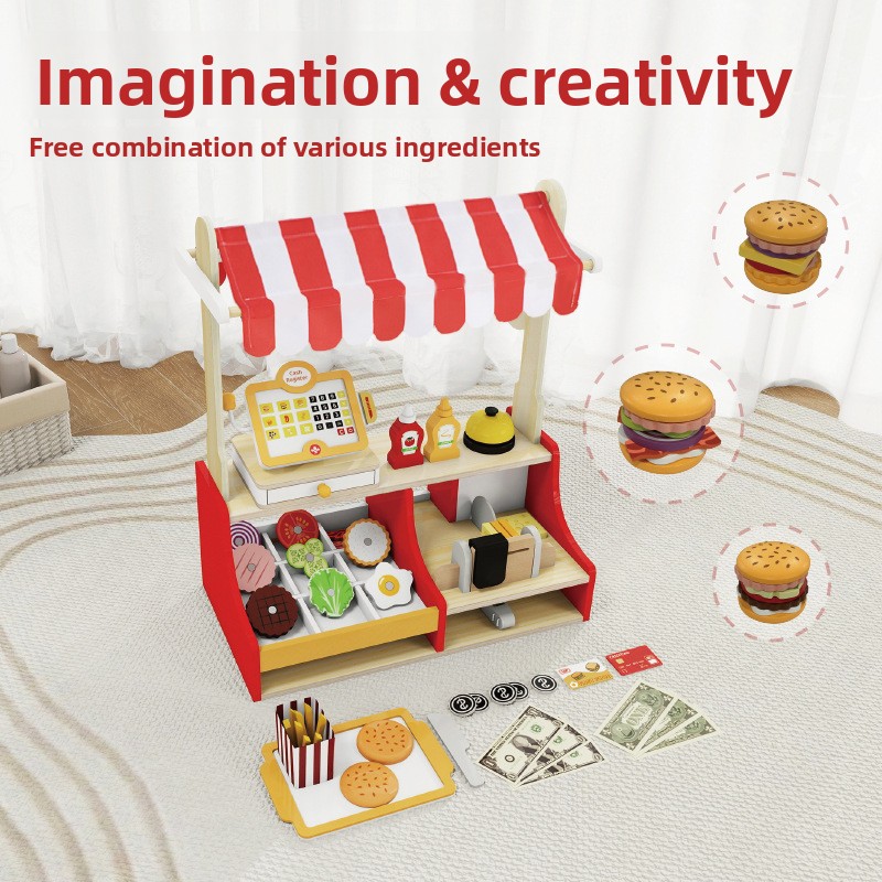Mainan Anak-anak Puzzle Kayu S - Baby Food Restaurant ulasan dan harga